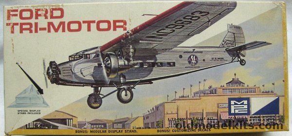MPC 1/72 Ford Trimotor American Airlines - (Airfix Molds), 1102-100 plastic model kit
